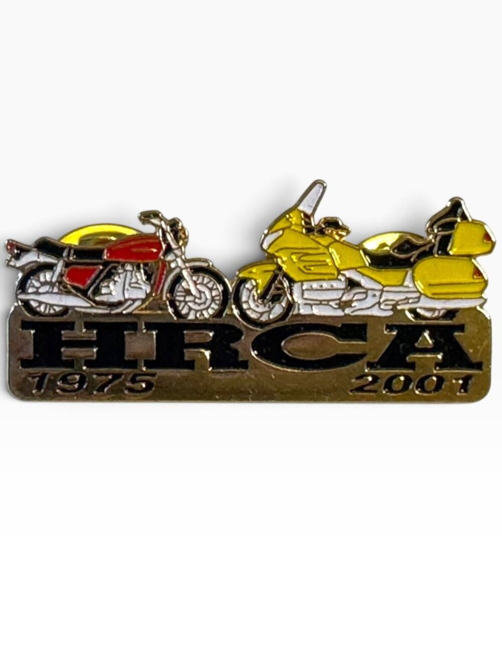 Honda HRCA Commemorative Pin 1975-2001 Gold Wing Bikes Vintage New Condition